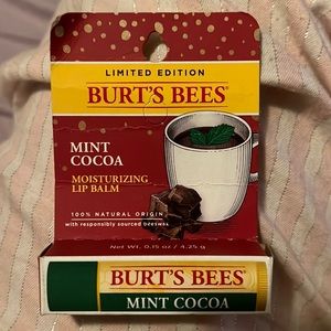 Burts Bees limited edition lip balm mint cocoa
